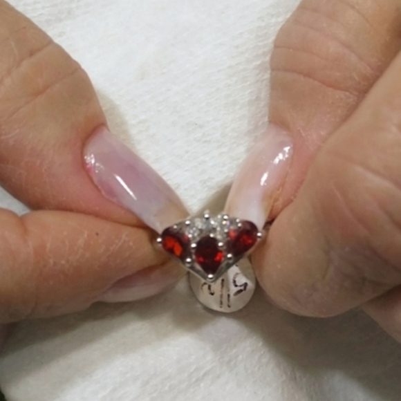 Crown Jewel Red Garnet Fashion Ring - Picture 9 of 13